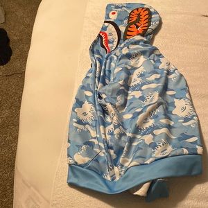 BAPE Fire Camo Shark Full Zip Hoodie
